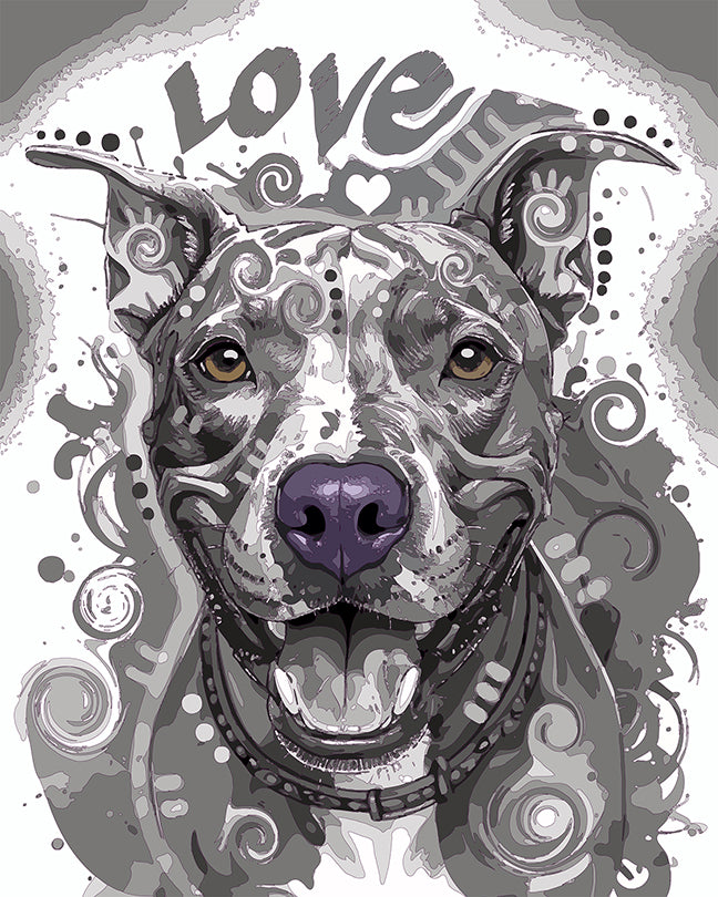 The Subtle Love Pittie Mini Print (Ltd. Edition) (100925)