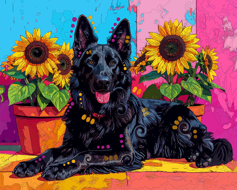 The Sunflower Porch Shepherd Mini Print (Ltd. Edition) (072726)
