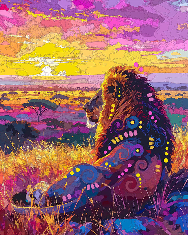 The Sunset On Savanna Mini Print (Ltd. Edition) (091826)