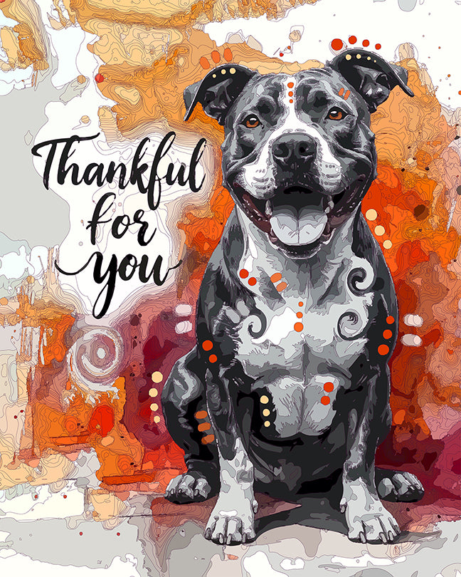 The Thankful For You Pittie Mini Print (Ltd. Edition) (112625)