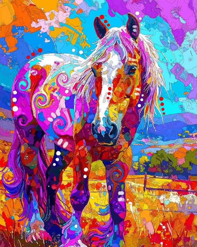 The Throwback Electric Draft Horse Mini Print (Ltd. Edition) (062626)