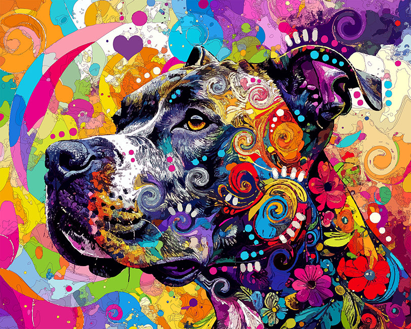 The Throwback Vision Of Love Pittie Mini Print (Ltd. Edition) (061826)