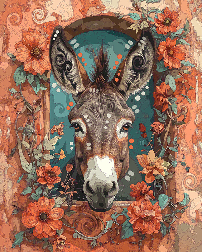 The Tuscany Donkey Mini Print (Ltd. Edition) (112425)