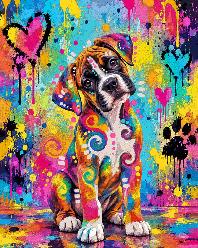 The Understanding Boxer Pup Mini Print (Ltd. Edition) (091526)