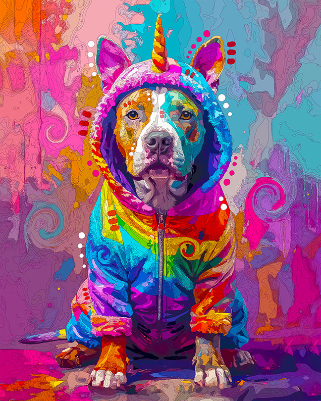 The Unicorn Costume Pittie Mini Print (Ltd. Edition) (092925)