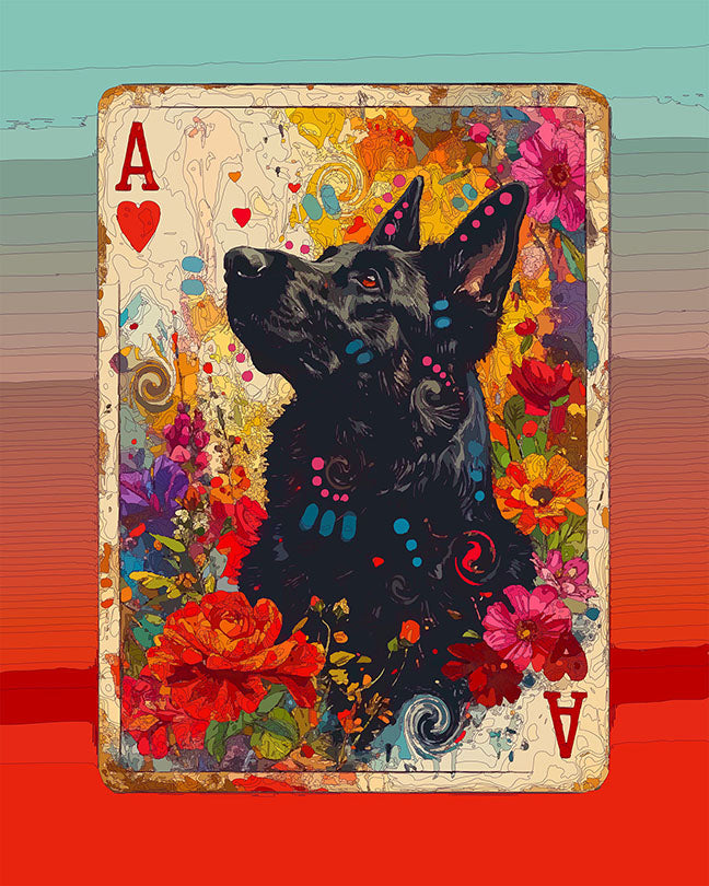 The Vintage Ace Of Hearts Shep Mini Print (Ltd. Edition) (030426)