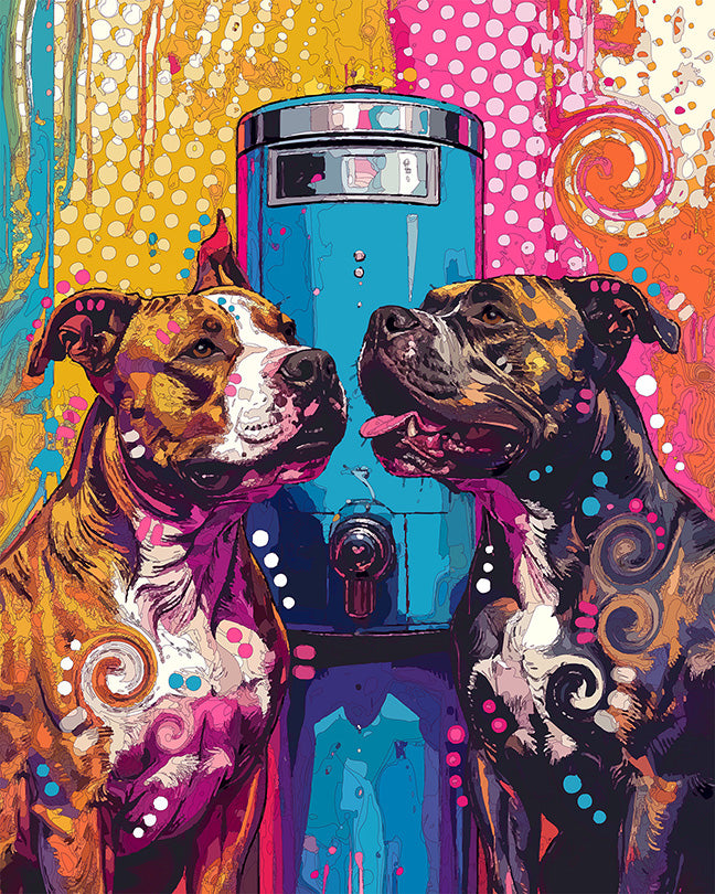 The Water Cooler Gossip Pits Mini Print (Ltd. Edition) (071726)