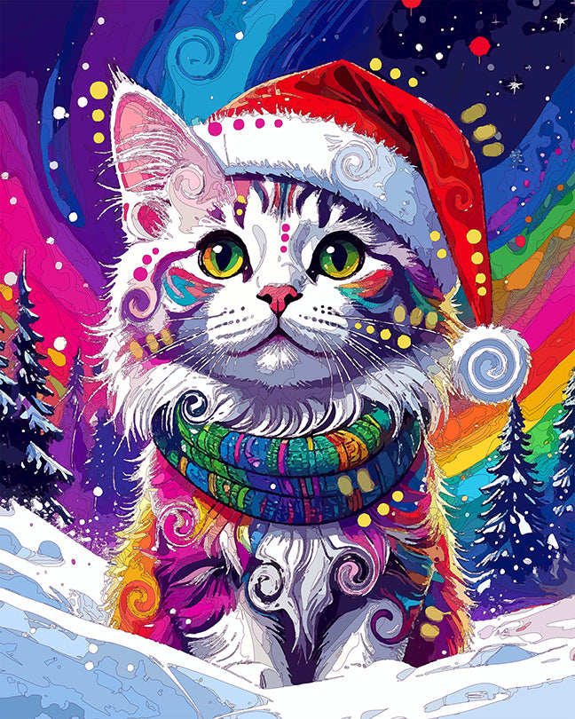 The White Christmas Dream Kitten Mini Print (Ltd. Edition) (120225)