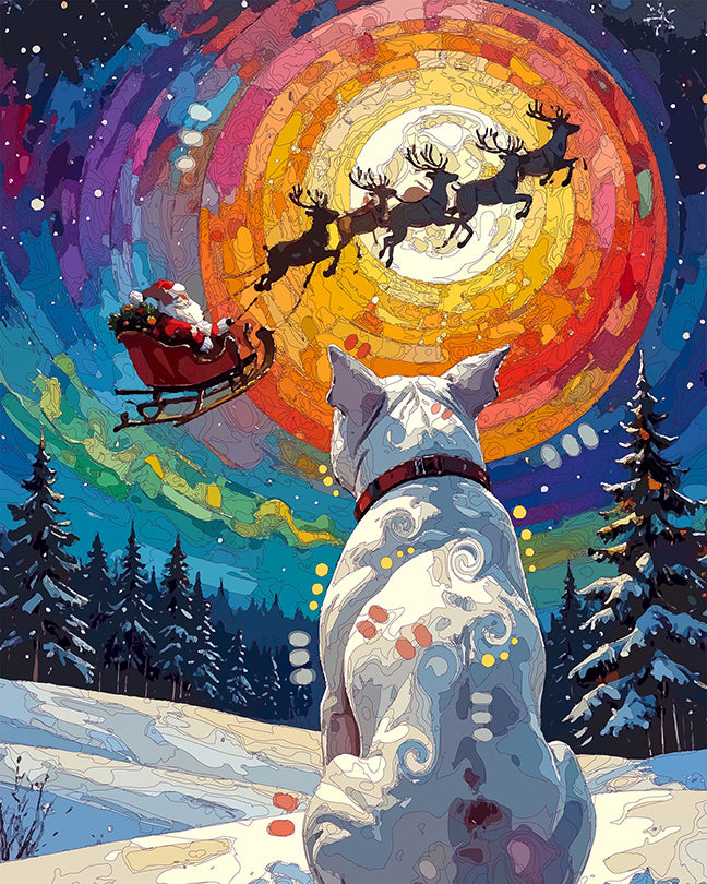 The White Pittie Spectacle Mini Print (Ltd. Edition) (120925)