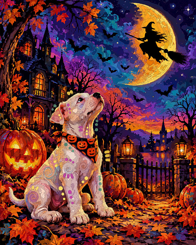 The White Pup Witch Hunt Mini Print (Ltd. Edition) (101226)