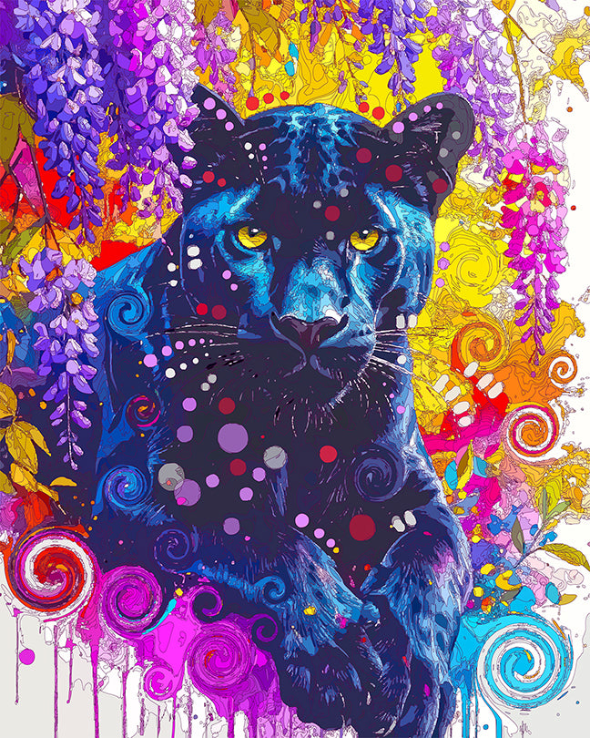The Wisteria Panther Mini Print (Ltd. Edition) (071326)