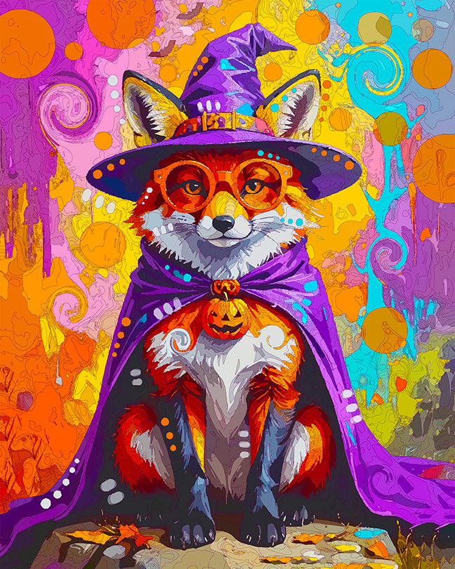 The Witchy Costume Fox Mini Print (Ltd. Edition) (093025)