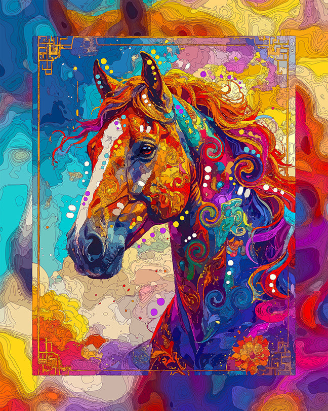The Year Of The Horse Chinese Zodiac SERIES Mini Print (Ltd. Edition) (090826)