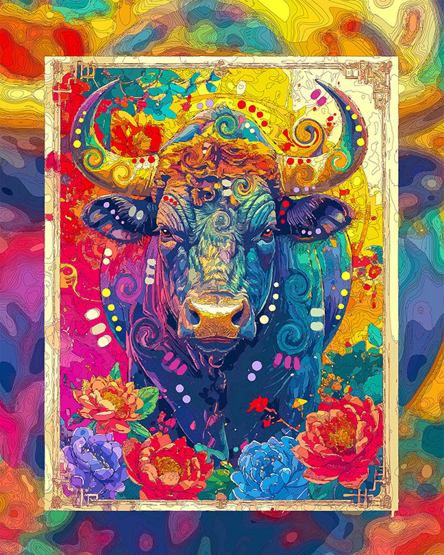 The Year Of The Ox Chinese Zodiac SERIES Mini Print (Ltd. Edition) (090126)