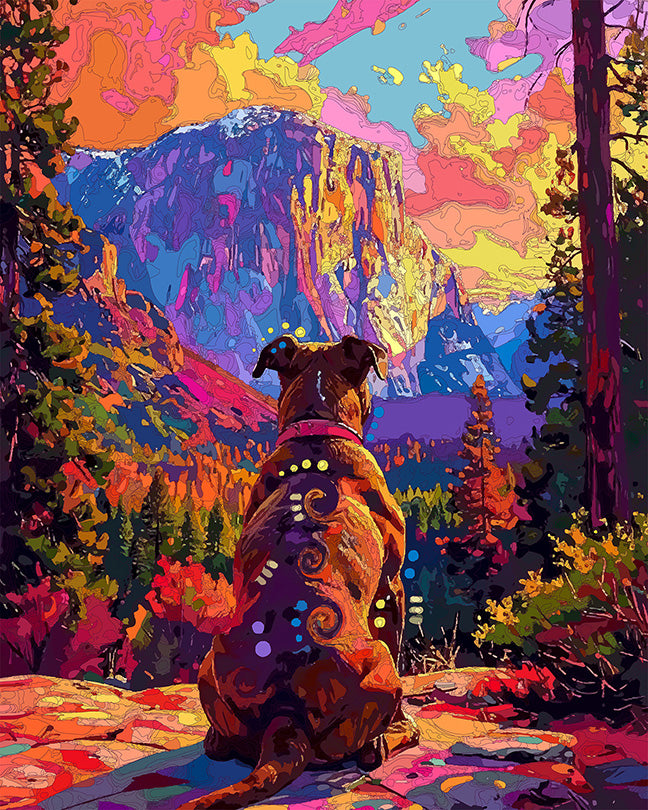 The Yosemite View Pittie Mini Print (Ltd. Edition) (072026)