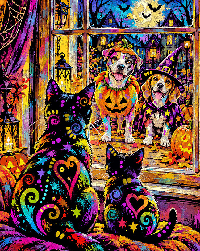 The Black Cat Window Watchers Mini Print (Ltd. Edition) (101926)