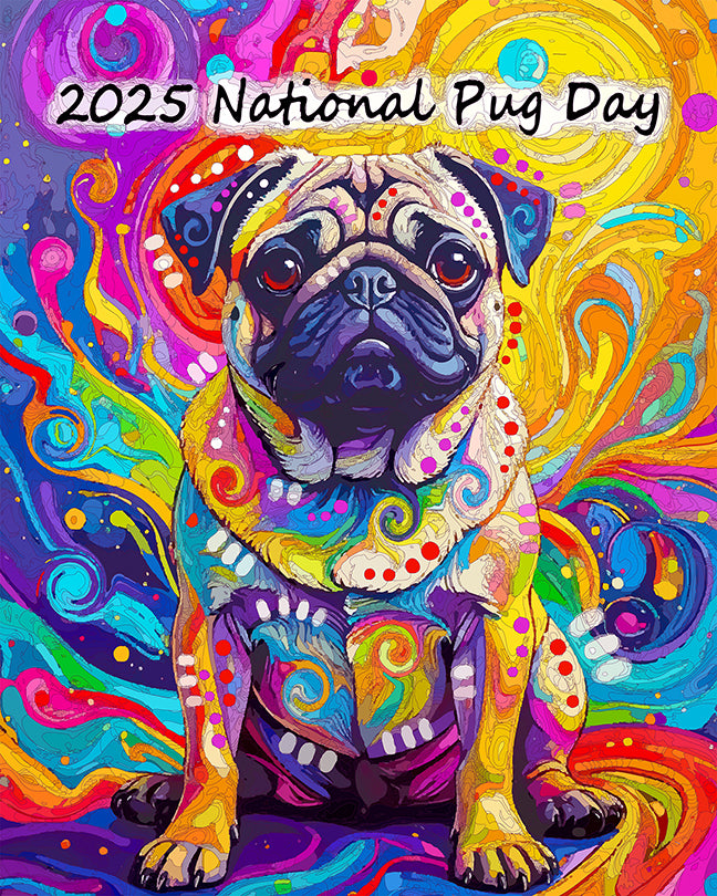 The 2025 National Pug Day Mini Print (Ltd. Edition) (101525)