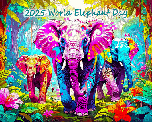 The 2025 World Elephant Day Mini Print (Ltd. Edition) (081225)
