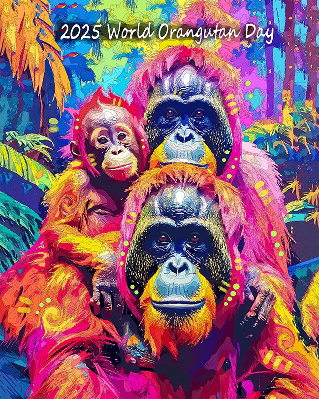The 2025 World Orangutan Day Mini Print (Ltd. Edition) (081925)