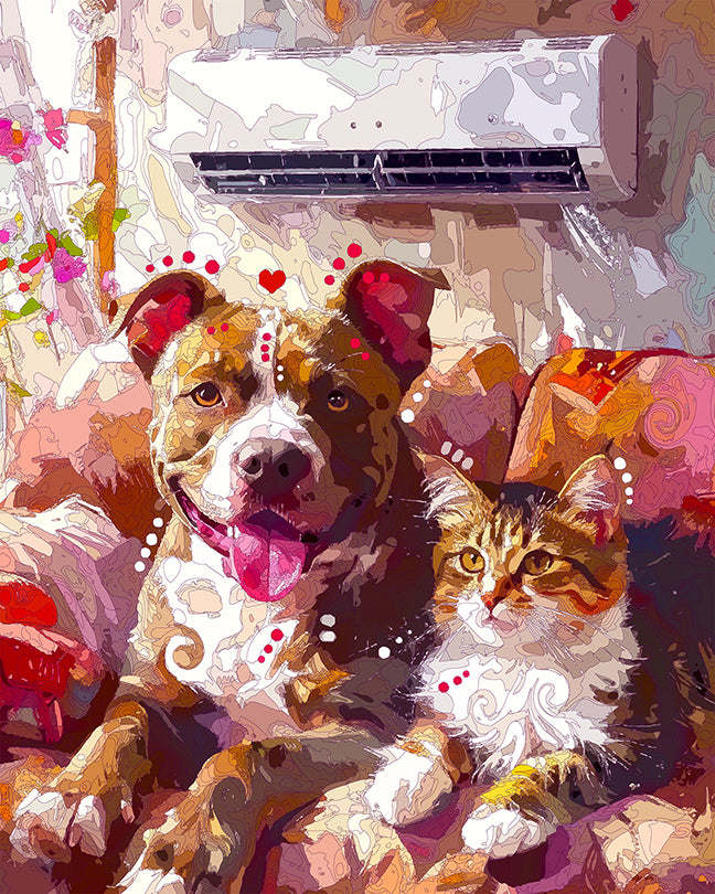 The AC Pittie And Kittie Mini Print (Ltd. Edition) (072525)
