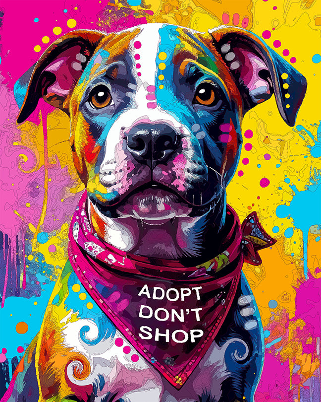 The Adopt Bandana Pup Mini Print (Ltd. Edition) (090425)