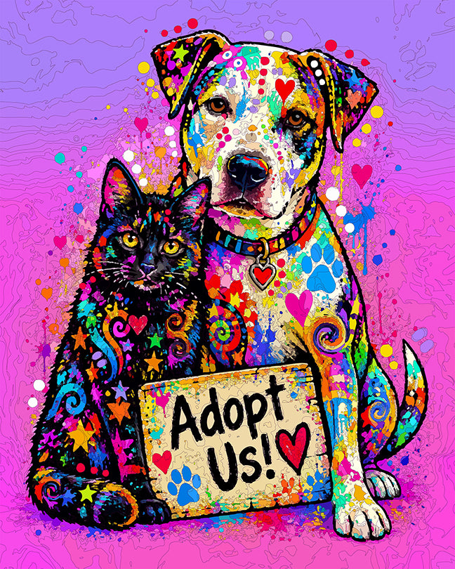 The Adoptable Heart Friends Mini Print (Ltd. Edition) (100826)