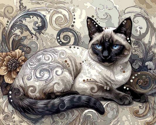 The Adorned Siamese Mini Print (Ltd. Edition) (111825)