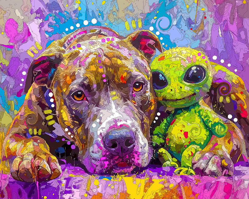 The Alien Toy Pittie Mini Print (Ltd. Edition) (091625)