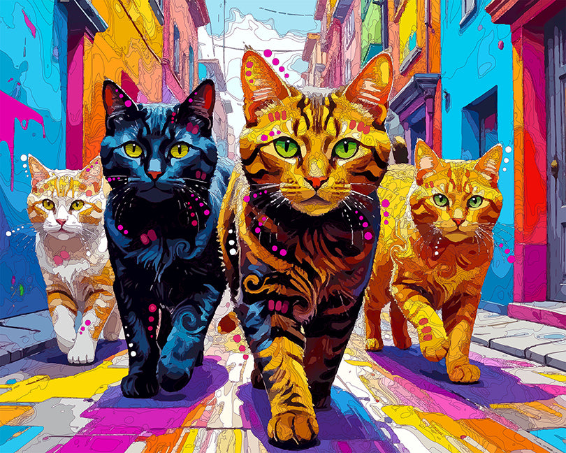 The Alley Prowlers Mini Print (Ltd. Edition) (091525)