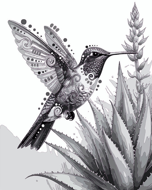 The Aloe Flight Hummingbird Mini Print (Ltd. Edition) (103025)