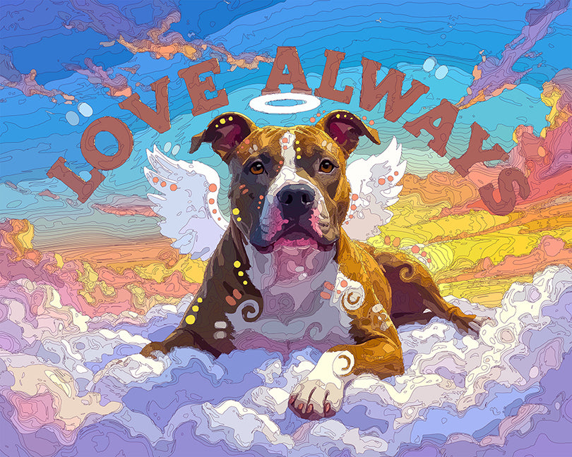 The Always Love Cloud Pittie Mini Print (Ltd. Edition) (111025)