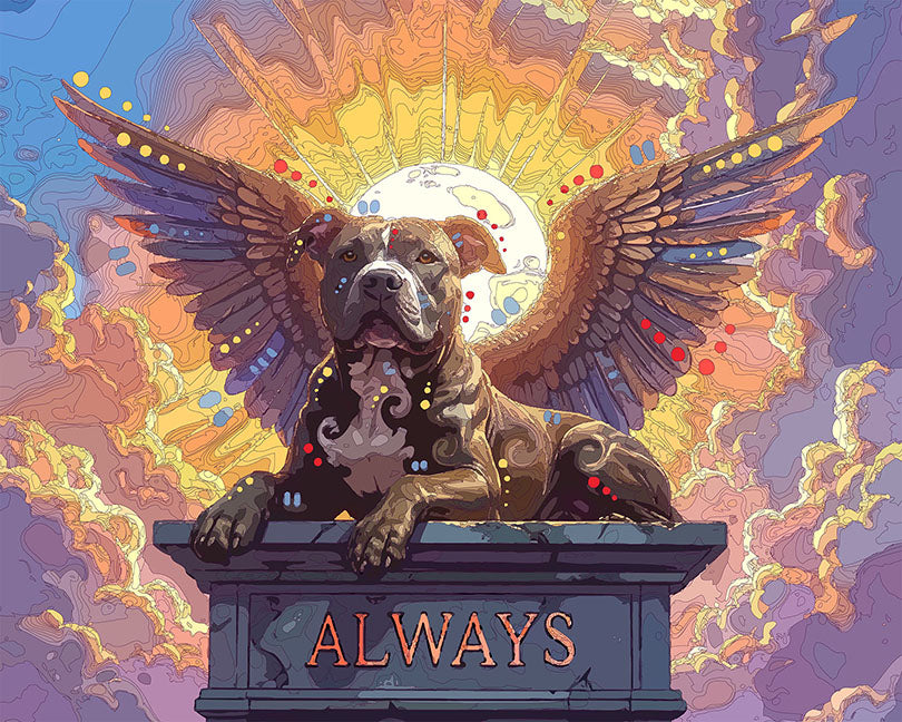 The Always Pedestal Pittie Mini Print (Ltd. Edition) (020226)
