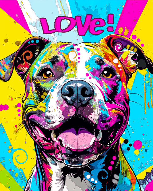 The Announce Love Pop Pittie Mini Print (Ltd. Edition) (073125)