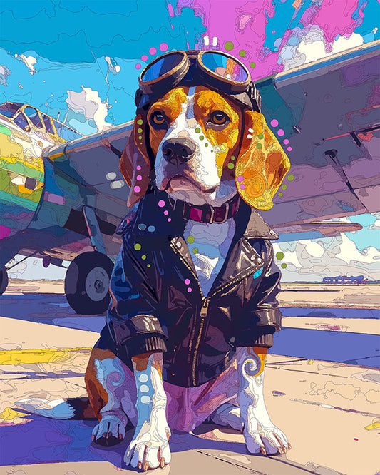The Aviation Beagle Mini Print (Ltd. Edition) (050426)