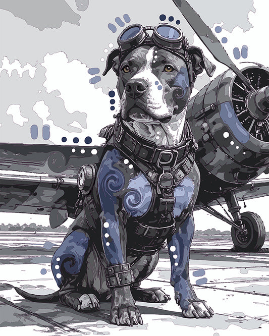 The Aviation Hero Pittie Mini Print (Ltd. Edition) (061826)