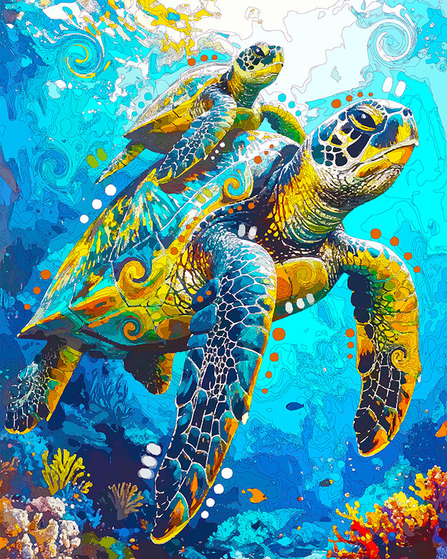 The Backpack Sea Turtle Mini Print (Ltd. Edition) (101325)