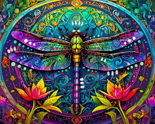 The Balanced Lotus Dragonfly Mini Print (Ltd. Edition) (050526)