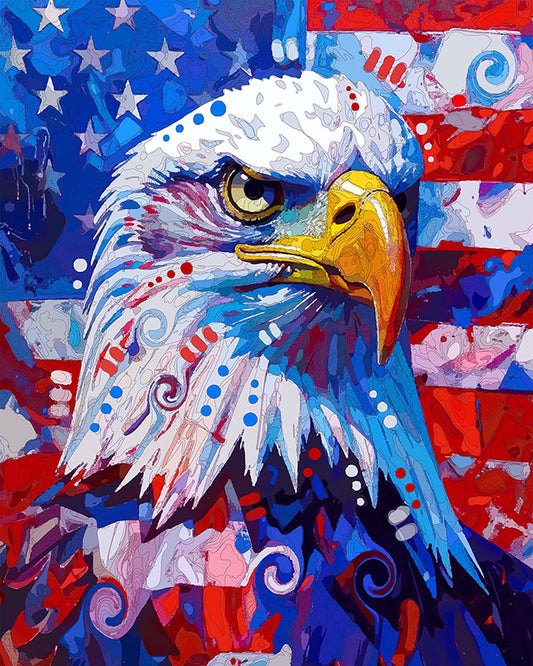 The Bald Eagle Stance Mini Print (Ltd. Edition) (032526)