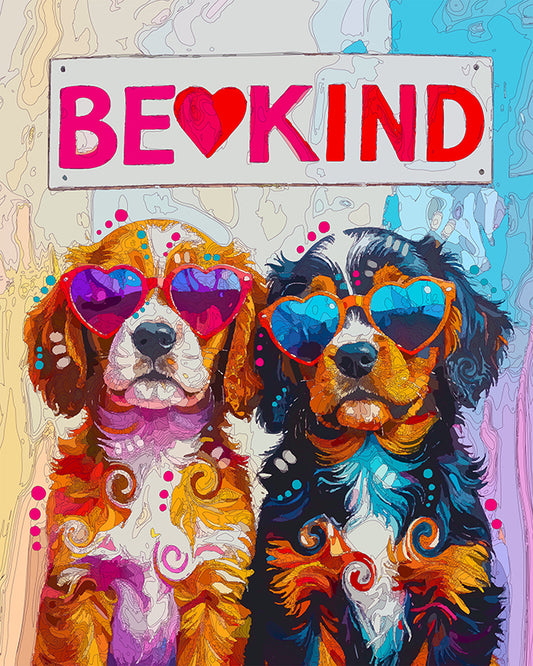 The Be Kind And Be Cool Pups Mini Print (Ltd. Edition) (101525)