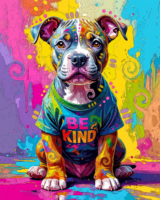 The Be Kind Sitting Pup Mini Print (Ltd. Edition) (101325)