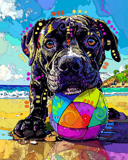 The Beach Ball Pup Mini Print (Ltd. Edition) (042726)