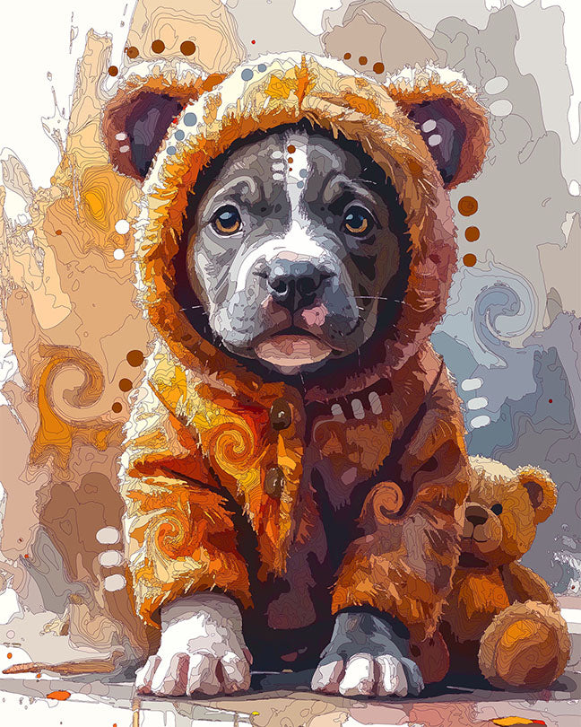 The Bear Friend Pup Mini Print (Ltd. Edition) (030626)
