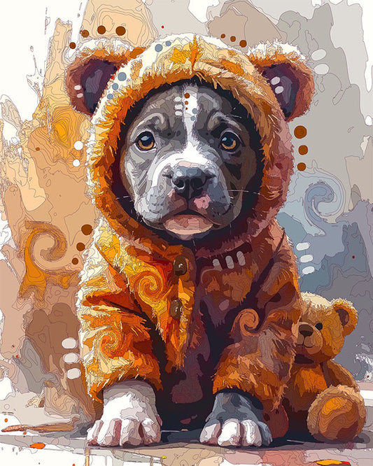 The Bear Friend Pup Mini Print (Ltd. Edition) (030626)