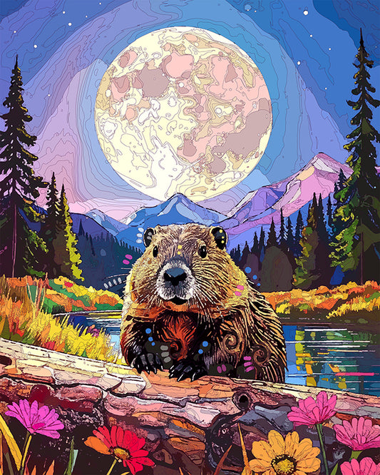 The Beaver Moon Mini Print (Ltd. Edition) (110525)