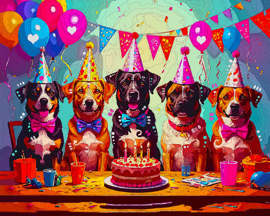 The Birthday Mutts Mini Print (Ltd. Edition) (080525)