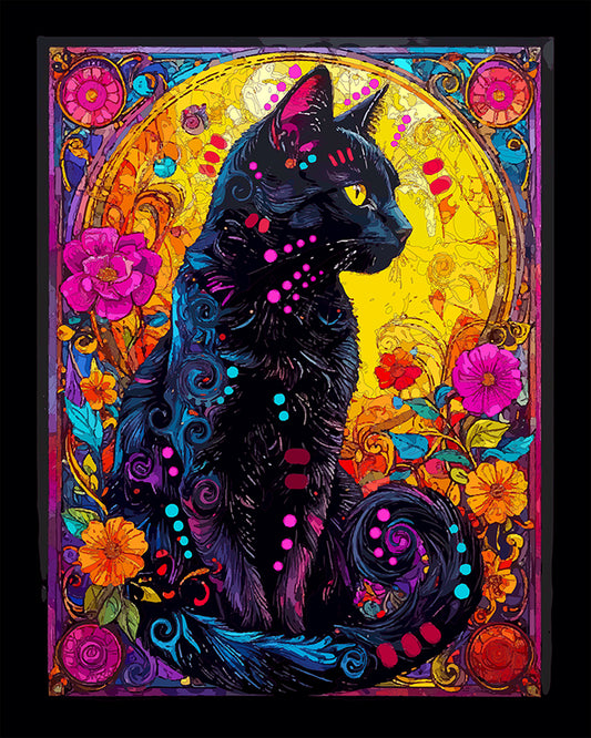 The Black Cat Wanderer Mini Print (Ltd. Edition) (102026)