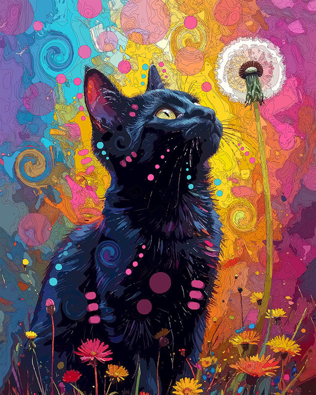 The Black Cat Wish Mini Print (Ltd. Edition) (031226)