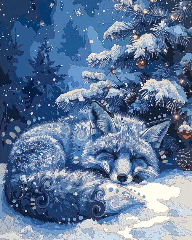 The Blue Fox Christmas Mini Print (Ltd. Edition) (111825)