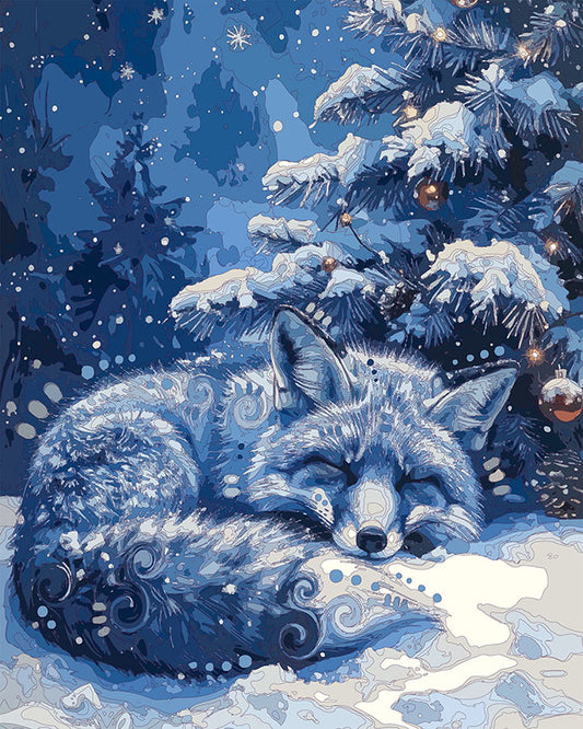 The Blue Fox Christmas Mini Print (Ltd. Edition) (111825)