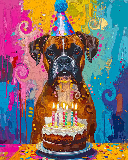 The Boxer Birthday Mini Print (Ltd. Edition) (022526)